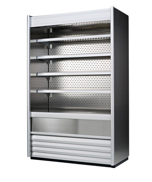 Wandkoeling Alaska Slim 150 kleur rvs afm. 151x70x199,8cm. 230v/1410w Fogal