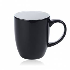 Koffiebeker bern m/oor inh. 25cl. Ocean kleur zwart Nova