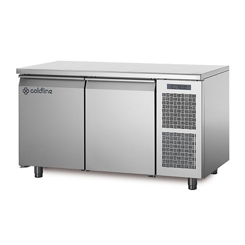 KOELWERKBANK 2-DEURS TP13/1M AFM. 130X70X85CM. 230V/250W COLDLINE