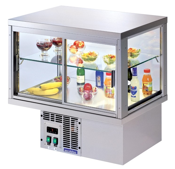 KÜHLVITRINE VEU 206 ABMESSUNGEN. 625 x 610 x 540 mm. 230V/350W ASCOBLOC