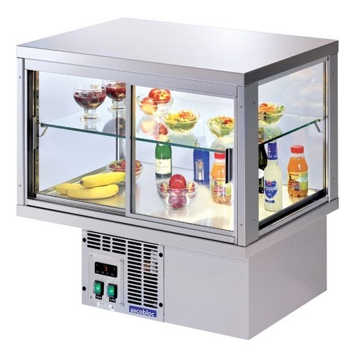 Koelvitrine VEU 208.EKL afm. 825x610x540mm. 230v/350w Ascobloc