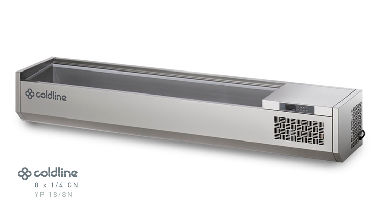 SALADIERE COLDLINE YP18/8N 1/4GN MIT ABDECKUNG