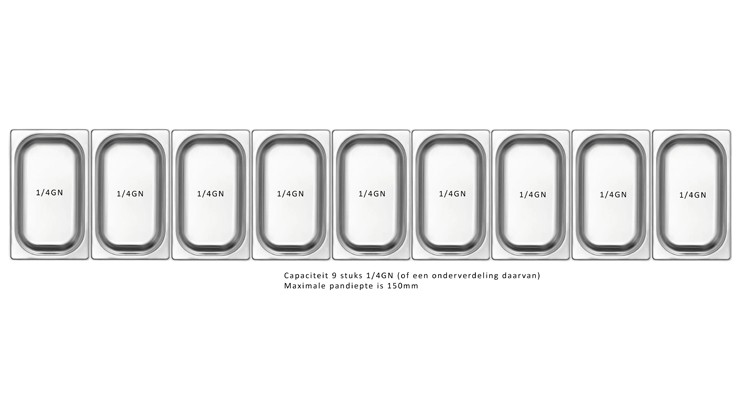 SALADIERE COLDLINE YP20/9N 1/4GN WITHOUT COVER