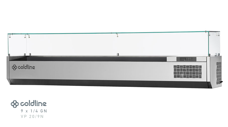 SALADIERE COLDLINE VP20/9N 1/4GN WITH DISPLAY
