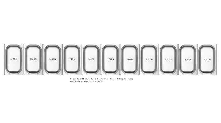 SALADIERE COLDLINE YP23/12N 1/4GN WITH COVER