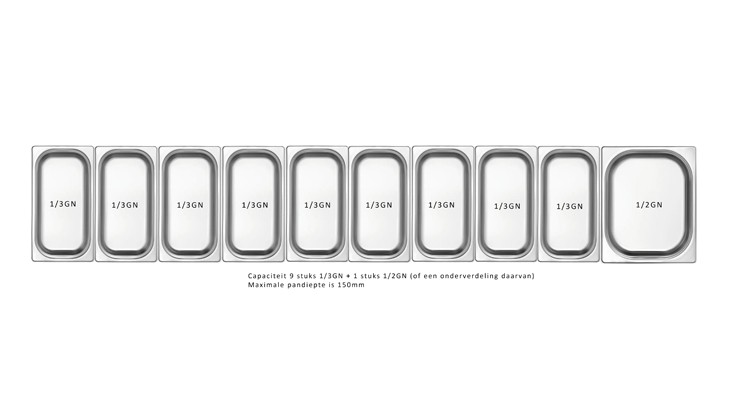 SALADIERE COLDLINE VP23/12NL 1/3GN MIT DISPLAY