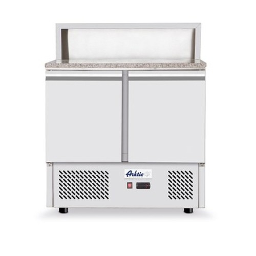 PIZZA SALADETTE FORMAT DEUX PORTES. 90X70X110CM. Acier inoxydable 230 V/250 W