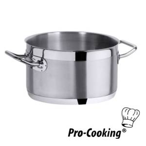 Medium-height casserole, capacity 10L, diameter 28cm, height 19cm, 18/10 stainless <span translate="no">HG</span> , pro-cooking