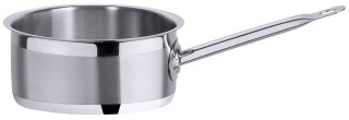 Niedriger Kochtopf, Fassungsvermögen 1,5 l, Durchmesser 16 cm, Höhe 8 cm, HG 18/10, Pro-Cooking
