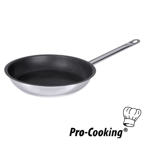 Poêle HG , diamètre 24 cm, hauteur 4,5 cm, inox 18/10, Pro-Cooking