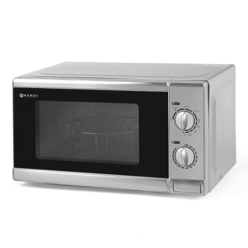 MICRO-ONDES HENDI ARGENT 230V-1050W INH. 20 litres. AFM. 44X33X25,9CM. (LXLXH)
