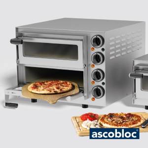 Pizza oven PZO208 afm. 52x60x40cm. 230v/3450w Ascobloc