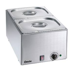 BAIN-MARIE 2X 1/2GN, 150 MM DIM. 338X540X248MM. 230V/1.2KW BARTSCHER