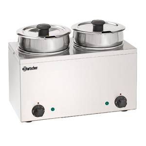 Bain-marie hotpot 2x pan, 3,5 l afm. 415x210x320mm. 230v/0,3kw Bartscher