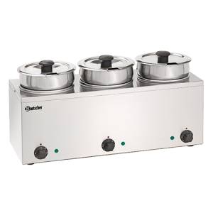 Bain-marie hotpot 3x pan, 3,5 l afm. 610x240x320mm. 230v/0,45kw Bartscher