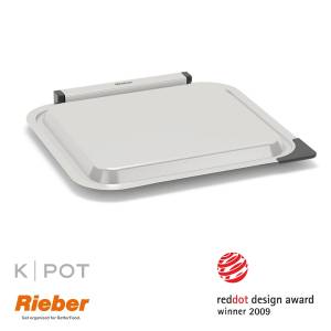 BUFFETABDECKUNG K-POT 2/3GN EDELSTAHL RIEBER