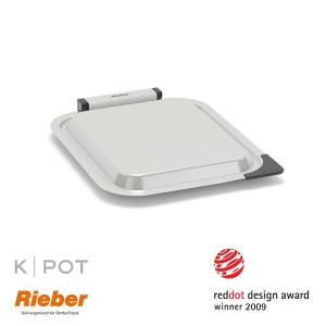 BUFFETABDECKUNG K-POT 1/2GN EDELSTAHL RIEBER