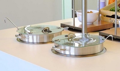 SUPPENKESSEL SOUP GUT EINGEBAUT DURCHM. 31,2 cm. HG . 25CM. INH. 10LTR. 230V/400W