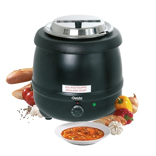 SOUP POT ECONOMIC 9L, BLACK SIZE. 360X330X370MM. 230V/0.4KW BARTSCHER