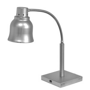 Wärmelampe auf Sockel, Maße 22 x 22 x 65 cm, 230 V/250 W, Edelstahl, CATERCHEF