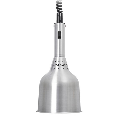 WÄRMLAMPE 1224-HSA DURCHMESSER 18CM. HG . 88 – 196 cm. 230V/250W FARBE ALUMINIUM STAYHOT