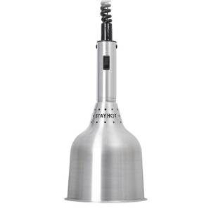 WÄRMLAMPE 1224-HSA DURCHMESSER 18CM. HG . 88 – 196 cm. 230V/250W FARBE ALUMINIUM STAYHOT