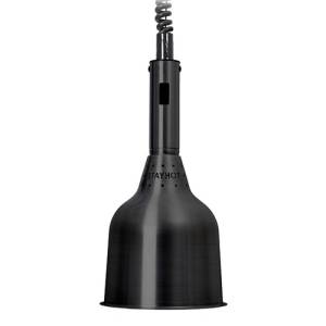 WÄRMLAMPE 1224-HSS DURCHMESSER 18CM. HG . 88 – 196 cm. 230V/250W FARBE SCHWARZ STAYHOT