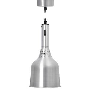 LAMPE CHAUFFANTE 1223-A DIAM 18CM. HG. 200CM. 230V/250W COULEUR ALUMINIUM RESTANT CHAUD