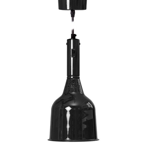 WÄRMLAMPE 1223-SL DURCHMESSER 18CM. HG . 200CM. 230V/250W FARBE SCHWARZLACK STAYHOT