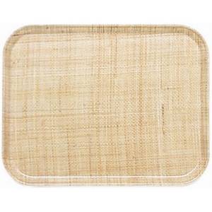 TABLETT RATTAN 'CAMTRAY' ABM. 41,4 x 30,3 cm. FARBE 204 JUTE CAMBRO
