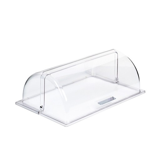 Roldeksel 1/1gn. afm. 53x32,5x17cm. kunststof kleur transparant