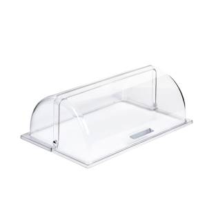 Roldeksel 1/1gn. afm. 53x32,5x17cm. kunststof kleur transparant