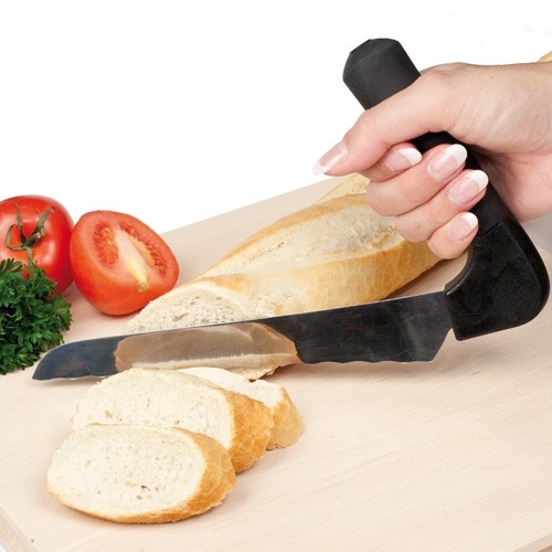 Broodmes m/antislip handvat afm. 26cm.