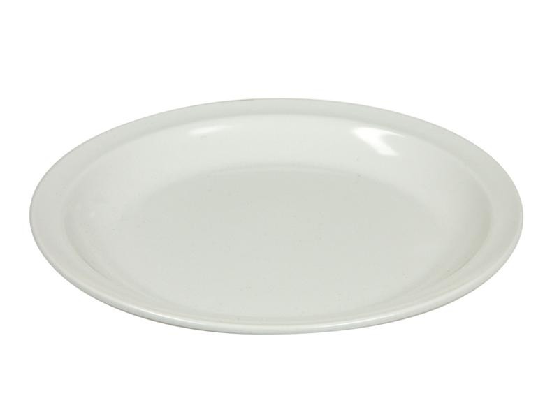 ASSIETTE PLATE DIAM. 23CM. COULEUR PLASTIQUE BLANC