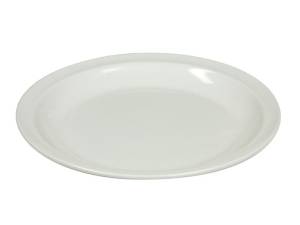ASSIETTE PLATE DIAM. 23CM. COULEUR PLASTIQUE BLANC