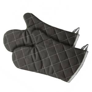 Ovenwanten p/paar kleur zwart lengte 25cm.