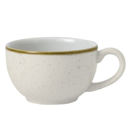 TEEBECHER / CAPPUCCINOBECHER FARBE GERSTE WEISS INHALT. 17CL. CHURCHILL STONECAST