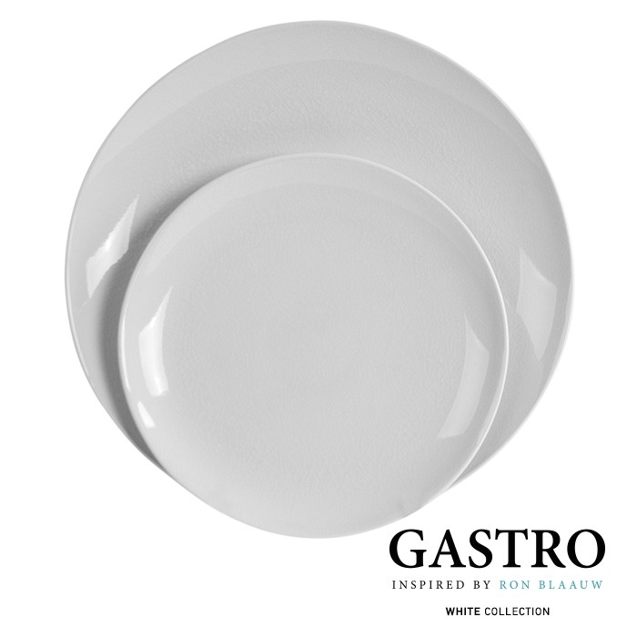 Bord plat rond diam. 26,5cm. off-White - GASTRO by Ron Blaauw