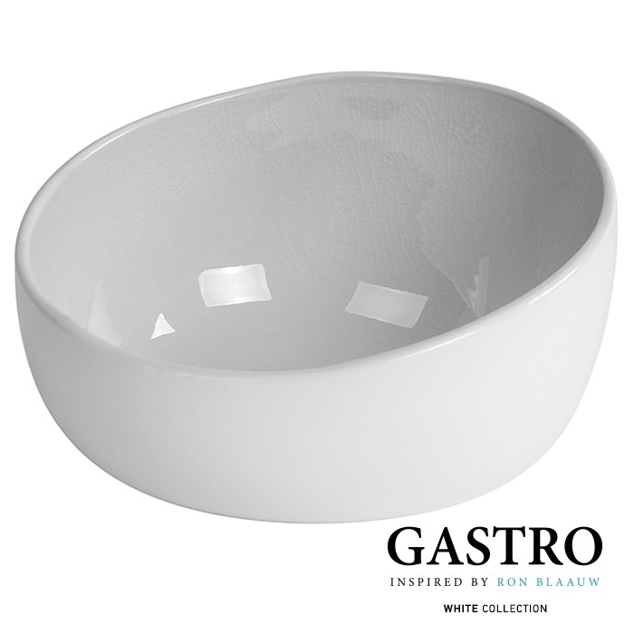 Serveerschaal toelopend diam. 16cm. off-White - GASTRO by Ron Blaauw