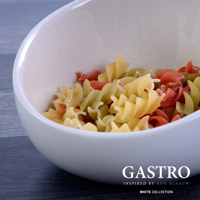Serveerschaal toelopend diam. 16cm. off-White - GASTRO by Ron Blaauw