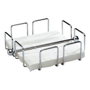 Größe des Serviettenständers. 14X14X7CM. CHROM