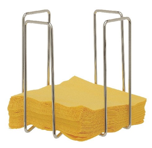 NAPKIN STAND DIM. 18.5X18.5X20CM. CHROMED