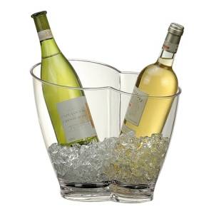 REFROIDISSEUR A VIN PLASTIQUE DIAM. 31X22CM. HG. 26CM. DUO DE VIN