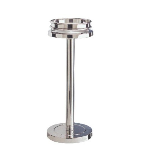 Champagne-/wijnkoelerstandaard diam. 25cm. HG. 65cm. rvs 18/10 Mepra