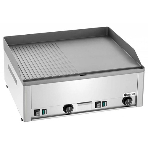 PLAQUE DE CUISSON/GRILLADE GDP 650E-GR (1/2 LISSE, 1/2 NERVURÉE) TAILLE. 66X58X(H)31CM. 400V/50Hz/6kW BARTSCHER