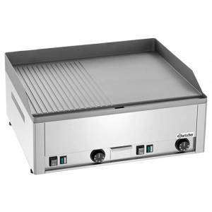 PLAQUE DE CUISSON/GRILLADE GDP 650E-GR (1/2 LISSE, 1/2 NERVURÉE) TAILLE. 66X58X(H)31CM. 400V/50Hz/6kW BARTSCHER
