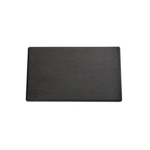 Gastronormschaal afm. 32,5x17,6x(h)1cm. gn 1/3 melamine kleur zwart slate