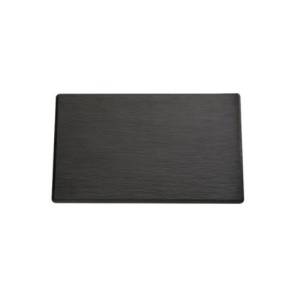 Gastronormschaal afm. 32,5x17,6x(h)1cm. gn 1/3 melamine kleur zwart slate