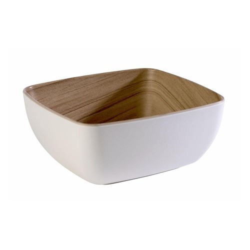 Schaal Frida gn 1/6 melamina houtlook kleur wit