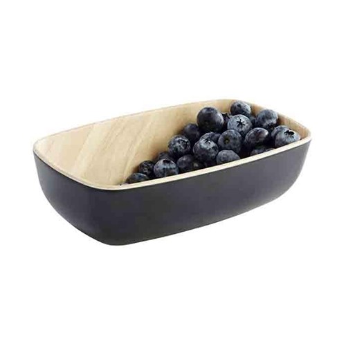 Schaal Frida gn 1/9 melamina houtlook kleur zwart